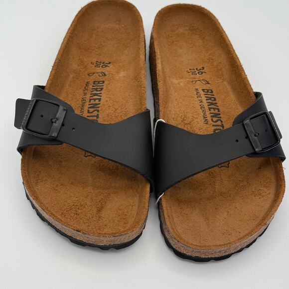 Birkenstock Womens Madrid BS Sandal Buckle Slip-On Black Size USL5 EU36 - Picture 2 of 7